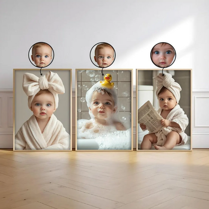 Funny Custom Kids Portrait - Personalized Art Decor